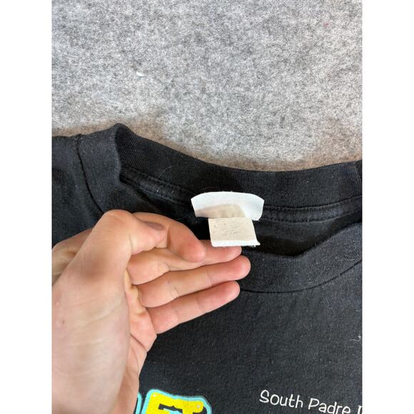 VINTAGE Y2K Scooby Doo Shirt Mens XL Black Graphic Who Let The Dog Out Hot Tees - Picture 6 of 6